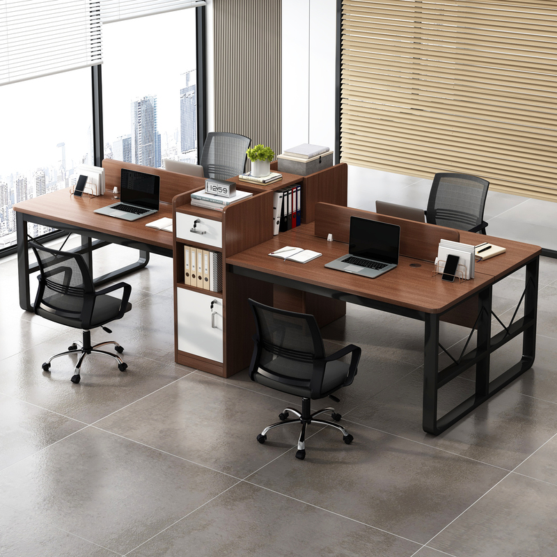 Staff Desk Combination, Employee Workstation, Office Computer Desk, Four-Person Desk, Simple Modern Double Workstation, Facing Desk Staff Desk Combination, Employee Workstation, Office Computer Desk, Four-Person Desk, Simple Modern Double Workstation, Facing Desk