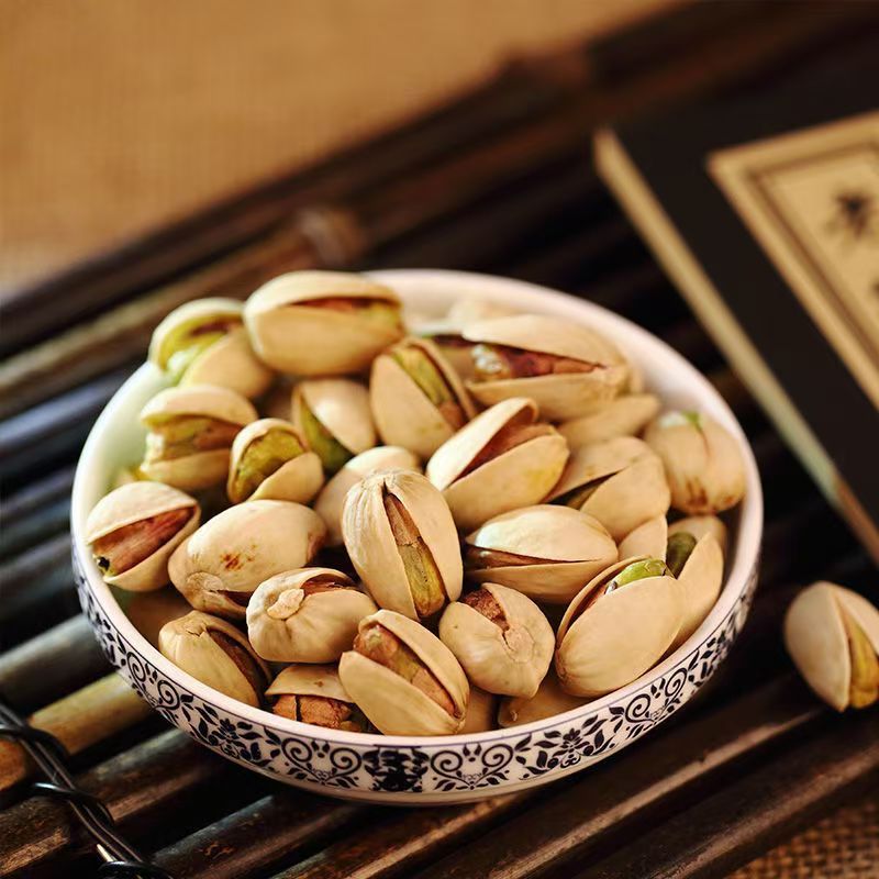 代发新货无漂白大颗坚果孕妇健康零食坚果500g散装新疆原色开心果|undefined