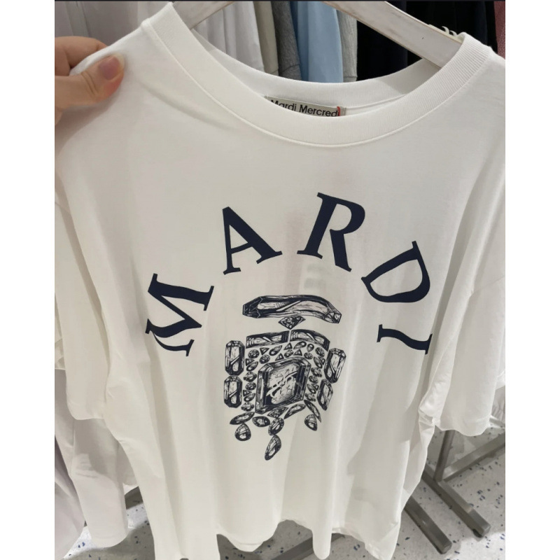 【カウンター品質】韓国マルディトレンドブランド半袖Tシャツリトルデイジードーマンプリントラウンドネックピュアコットンクロスボーダー|undefined