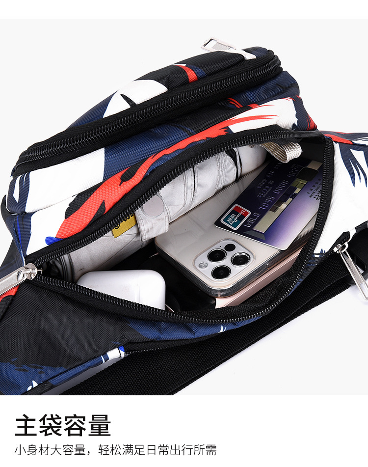 New men's and women's sports running crossbody waist bags, couple chest bags, men's cash register large-capacity mobile phone coin purses wholesale undefined
