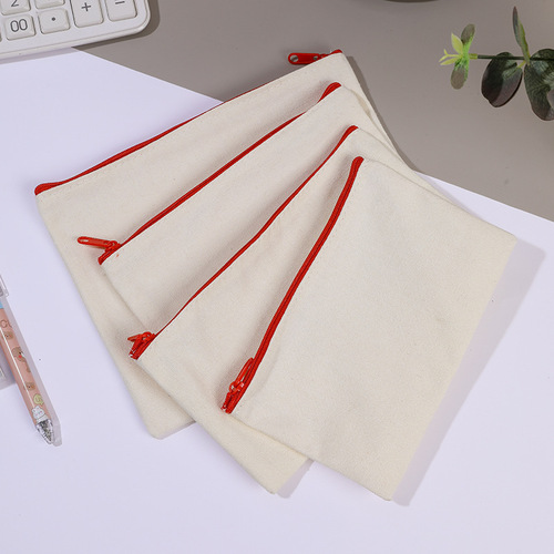Creative painting DIY graffiti pencil bag blank canvas pencil bag creative advertising logo storage bag clutch bag