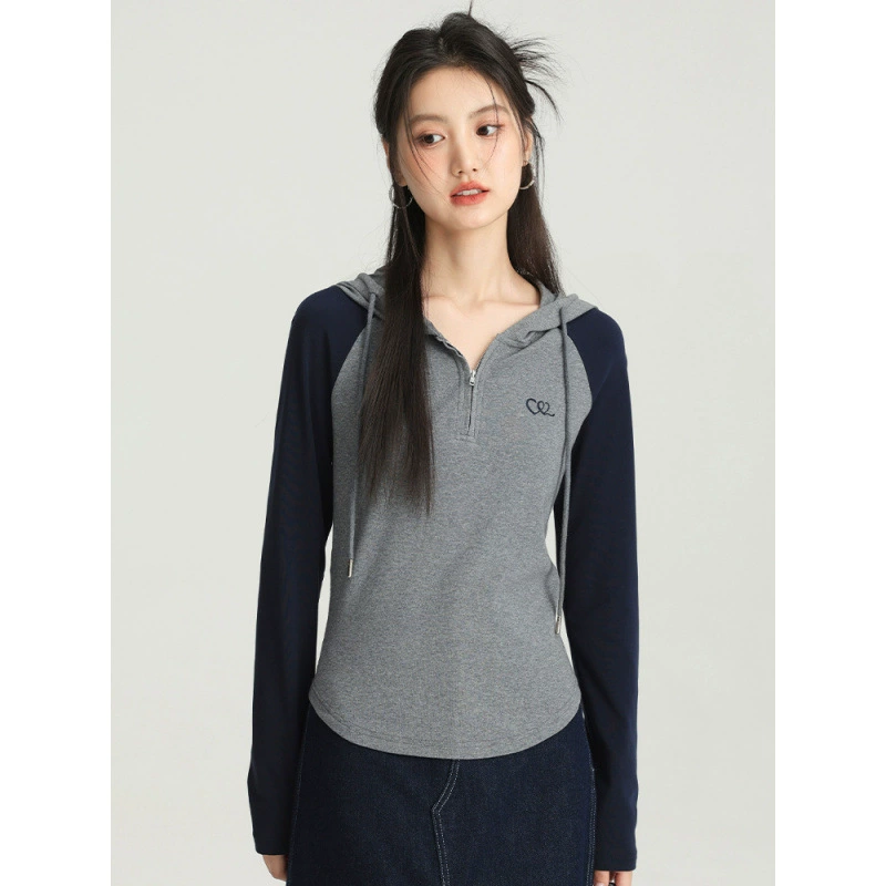 Полузастежка на молнии свитер женский рукав