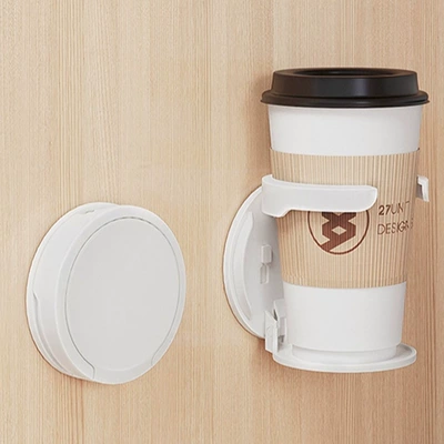 Car cup holder/beverage holder | Cup Holder Multi-Functional Fixed - white