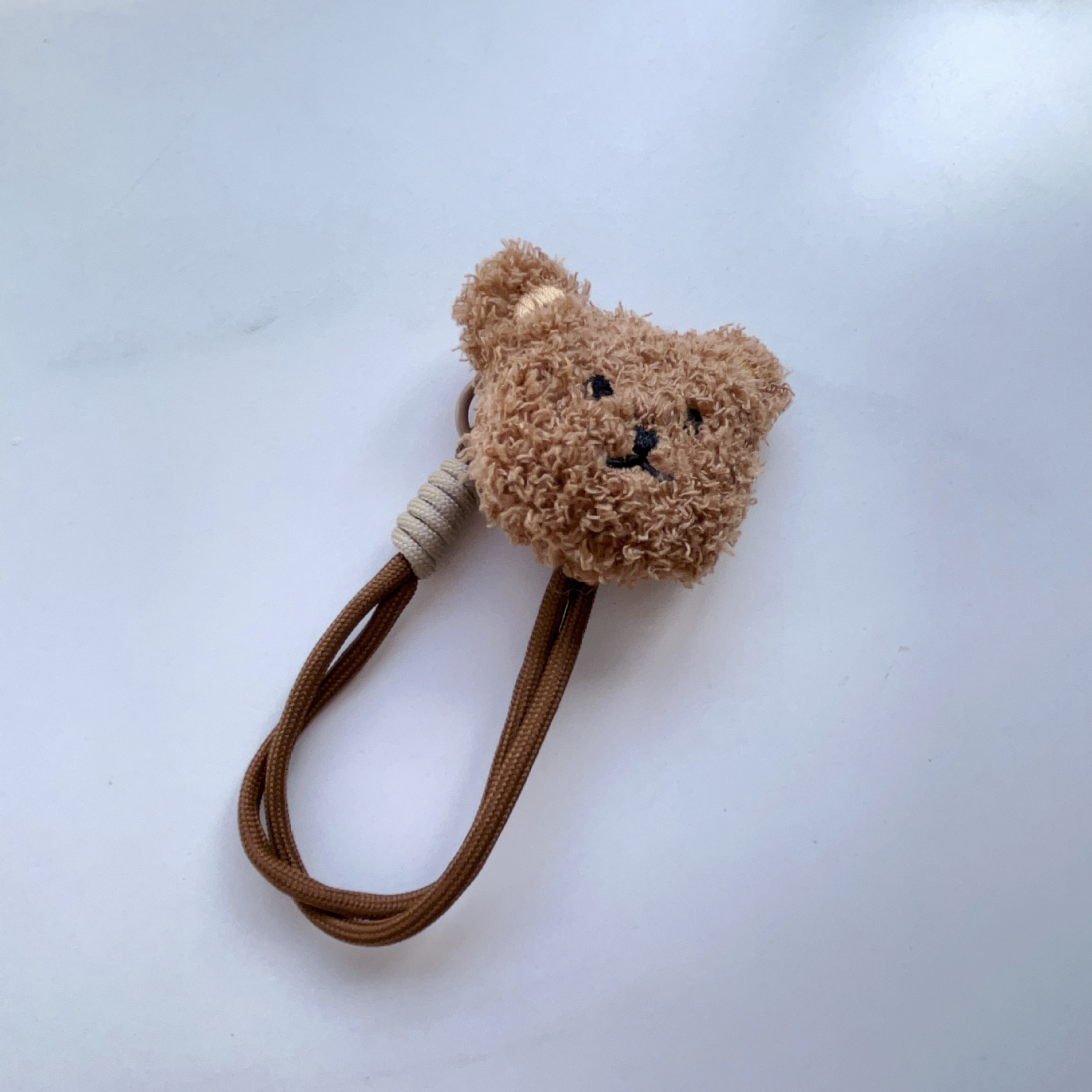 ins coreano lindo peluche oso general caso de teléfono móvil cuerdas de mano marrón Kitty cinturón de muñeca anti-perderida colgante