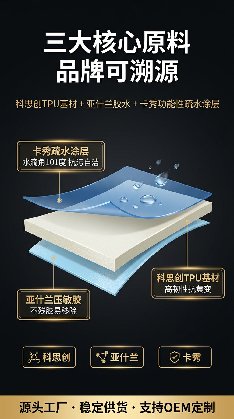 Quick-repair car TPU invisible car film hydrophobic paint protection film anti-scratch self-healing coating direct sales from manufacturer cross-border