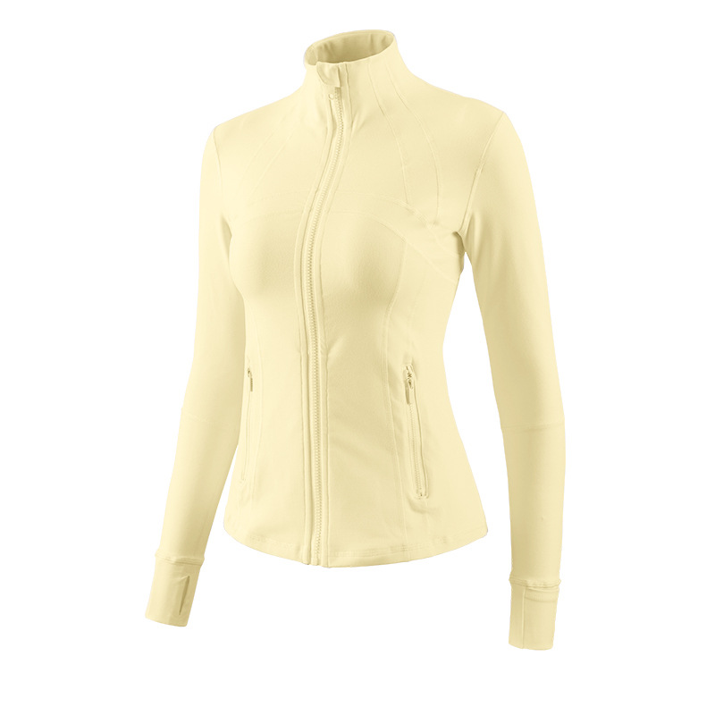 Stand-up Collar Yoga Clothes, Thin High-end Pilates Fitness Top, Fitness Clothes For Women_desvips.com