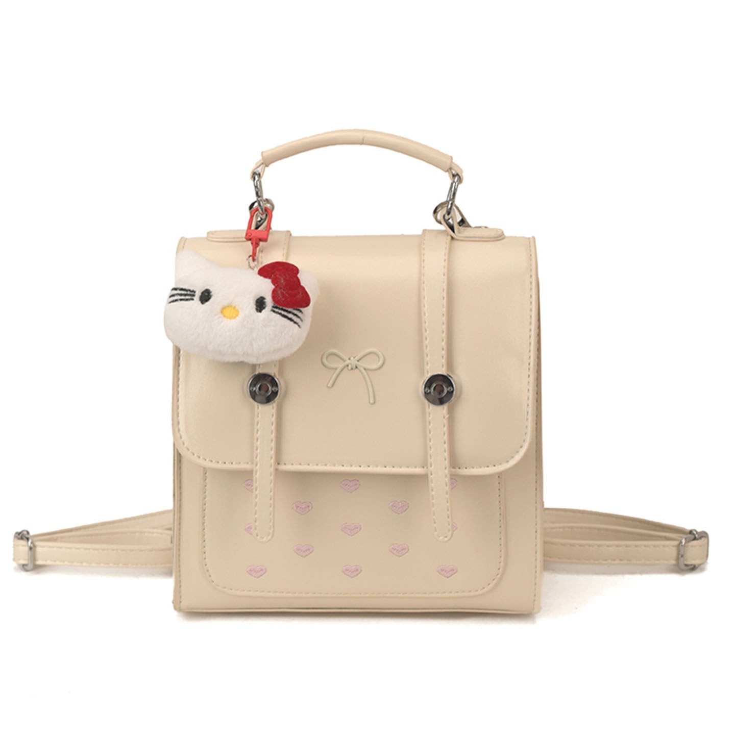 Estudiantes con cubierta de flip para mujeres nuevas lindas mochilas de verano 2026 colgantes coreanos temperamento mochila de gran capacidad dibujos animados