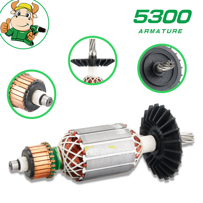 厂家批发 5300铜线转子 高转速直流金属配件新款热销