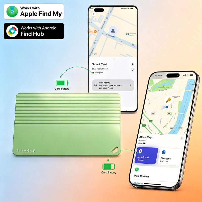 Mfi Certified Card-Type Anti-Lost Locator with Five-Year Battery Life, Gift Customization, Foreign Trade Oemodm Factory Mfi Certified Card-Type Anti-Lost Locator with Five-Year Battery Life, Gift Customization, Foreign Trade Oemodm Factory