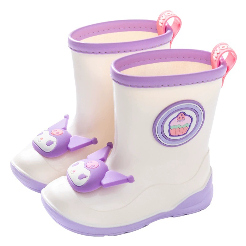 Оригинальные детские резиновые сапоги с героями мультфильмов Sanrio, милые резиновые сапоги coolomi, резиновые сапоги для девочек, нескользящая резиновая обувь для воды