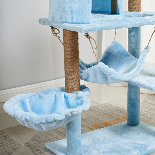 Manufacturer Customized Solid Wood Cat Tree Cat Nest Cat Pole Integrated Cat Scratch Board Cat House DIY Cat Toys Cat Jumping Board