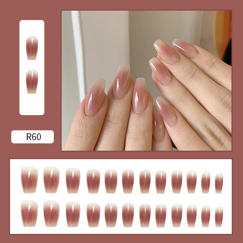 Use parche de uñas pegatina de uñas de dibujos animados corto parche de uñas falso desmontable terminado rubor parche de uñas