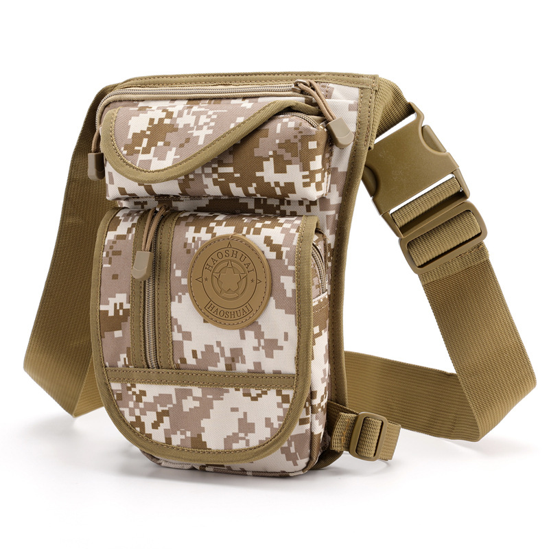 Nuevo multi-funcional moda nylon pierna colgando bolsa montañismo deportes al aire libre de viaje conveniente cintura bolsa pierna colgando bolsa