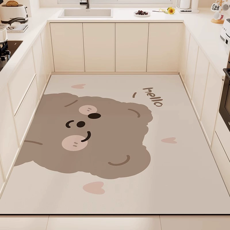 Коврики для кухни, водопоглощающие и маслопоглощающие противоскользящие коврики большой площади, моющиеся и не требующие мытья коврики из диатомовой грязи, устойчивые к пятнам и легкие в уходе коврики.