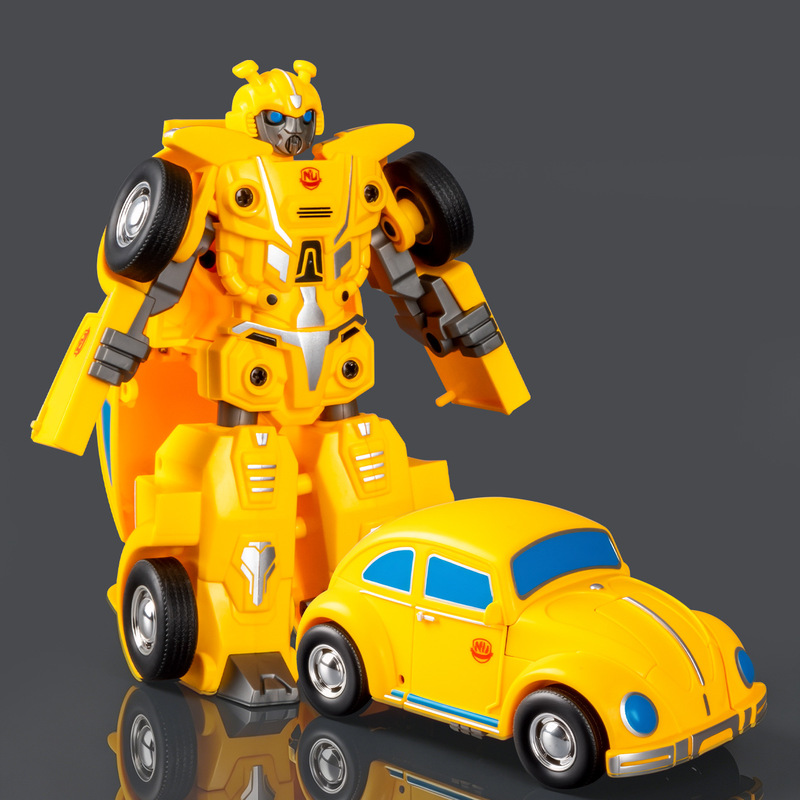 Boy's Car Transforming Robot Children's Inertial Car Robot Model for Ages 3-6, Toy Gift Wholesale