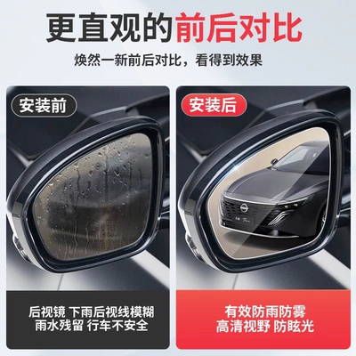 Mirror Rainproof Film, Side Window – Rearview mirror rainproof sticker