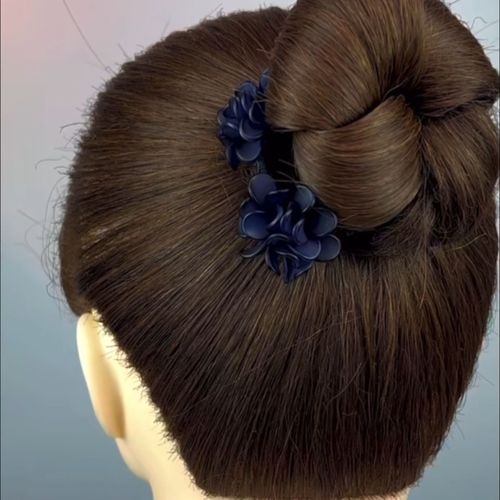 New meatball head simple hair curling device flower bud head decoration new upgrade hydrangea flower curling stick acrylic hair accessories