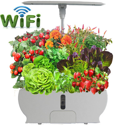 WIFI水培植物機亞馬遜熱賣智能花盆無土種植機居家花果種植水培機