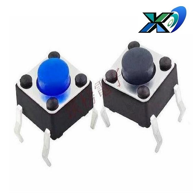 硅胶轻触开关直插式6X6mm 插件按键开关硅胶按钮  防水开关6*6mm