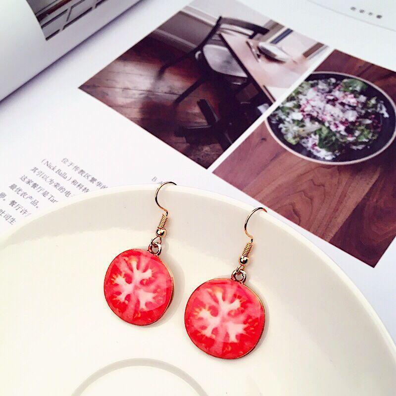 1 Pair Casual Pastoral Fruit Plating Alloy Drop Earrings display picture 9