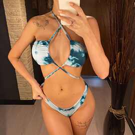 跨境外贸新款游泳衣女欧美性感bikini比基尼分体泳装工厂现货批发