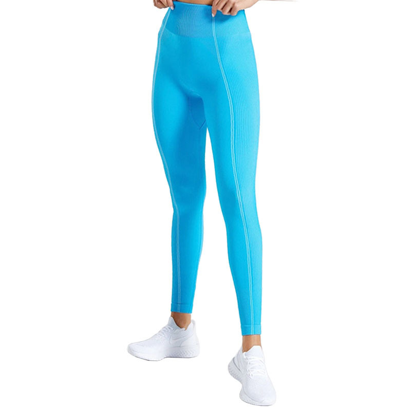 Seamless back Hollow Fast Dry t-shirt and high-waist and high-Elastic pants Fitness Yoga two-piece set nihaostyles wholesale clothing NSOUX85033