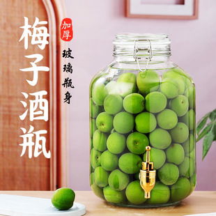 Wine glass jar special wine bottle empty bottle green plum waxberry homemade fruit wine container food grade sealed jar wine jar