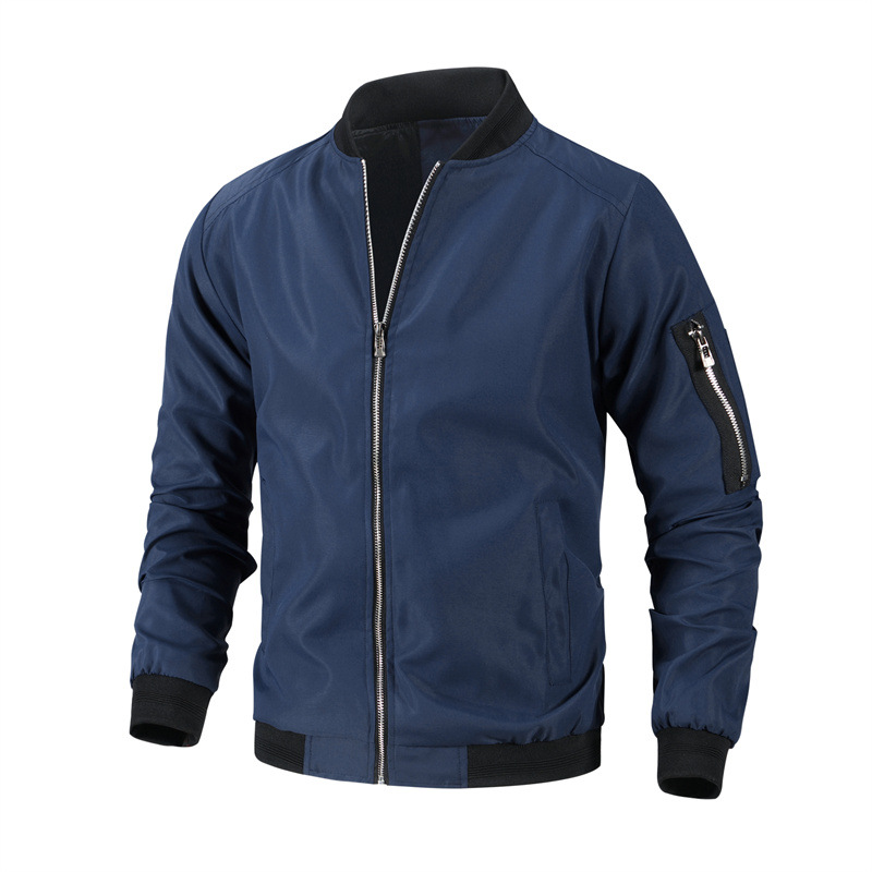 Chaqueta de hombre AliExpress Amazon Wish chaqueta de hombre otoño uniforme de béisbol de comercio exterior más tamaño chaqueta casual hombres