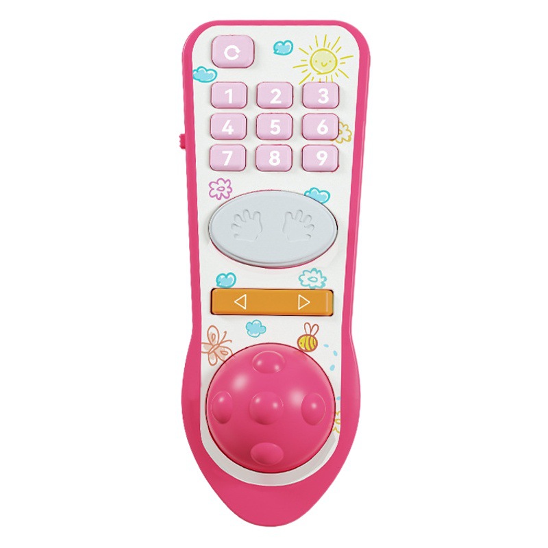 Simulación de bebé TV control remoto música rompecabezas bebé educación temprana juguetes iluminación transfronteriza chino e inglés calmante Juguetes