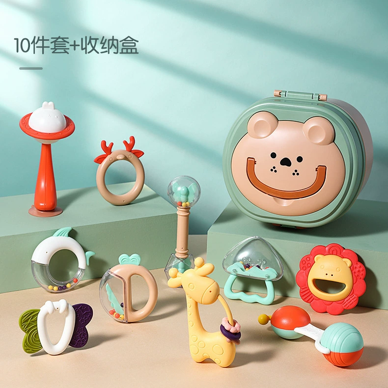 Набор детская игрушка для новорожденного, прорезыватель, раннее образование, можно кусаться, 0-3-6-9 месяцев