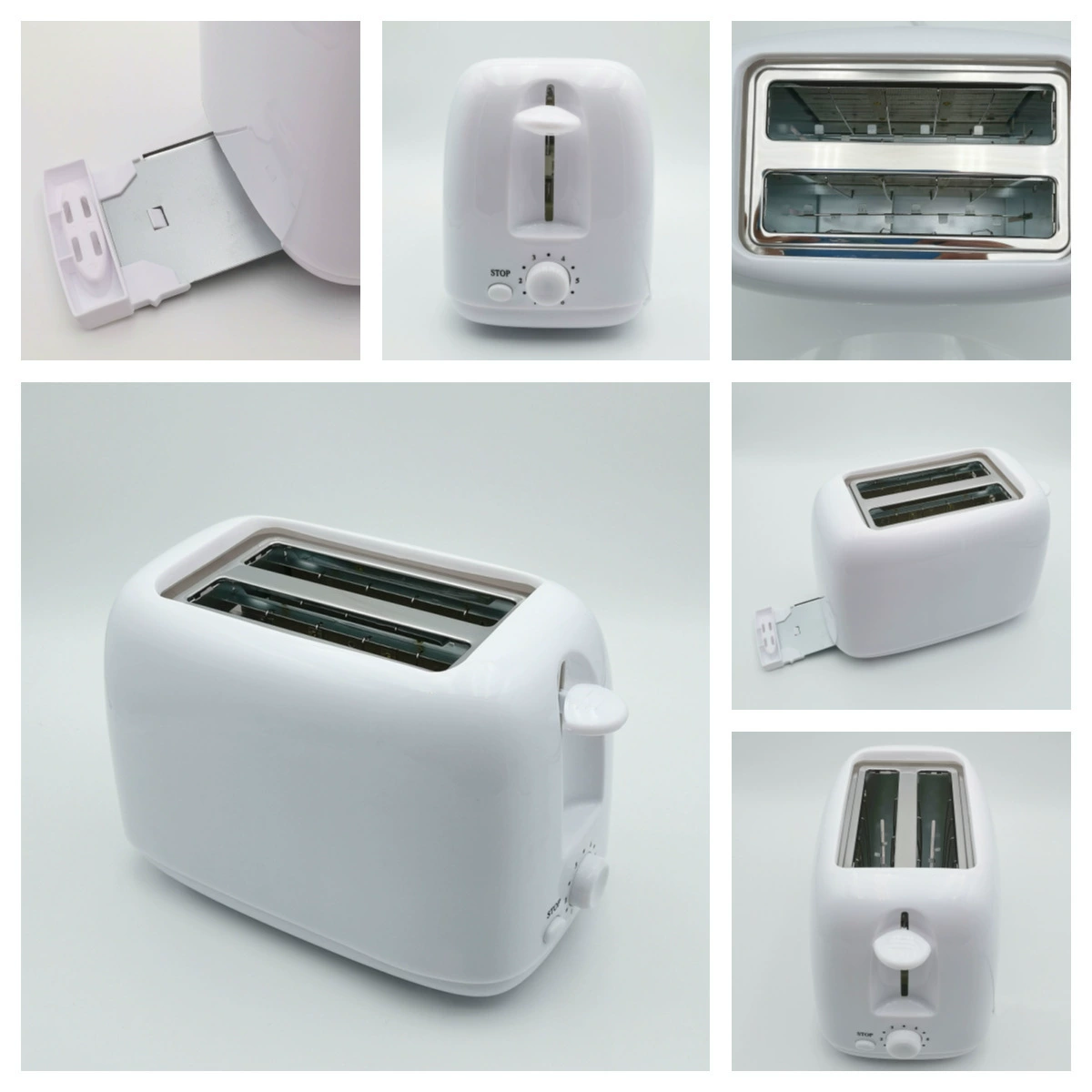 Toaster BH030, 2-Slice Three-Dimensional Heating, 110V/220V, Compact 235×130×166 mm