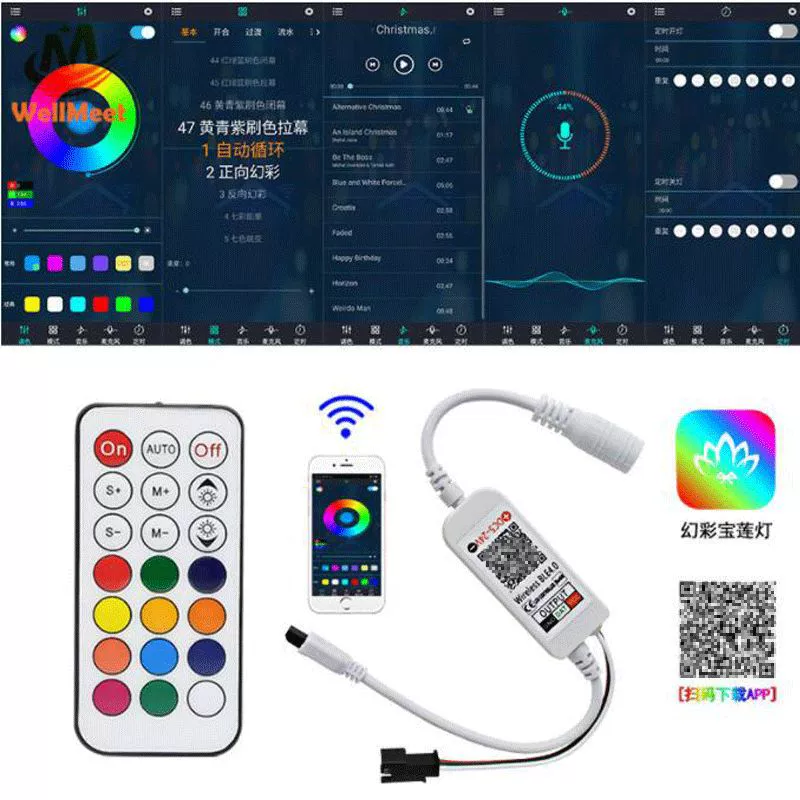 Small controller, 21 keys, bluetooth, 24v