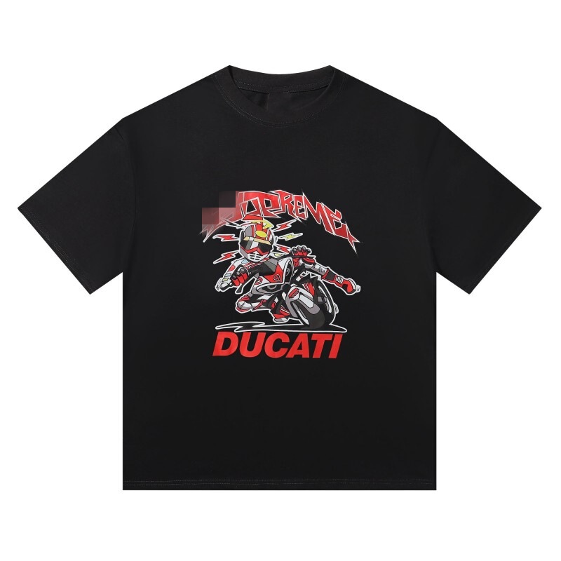 Ducati冲锋衣Soccer Jersey杜卡迪联名印花足球服宽松运动短袖T恤|undefined