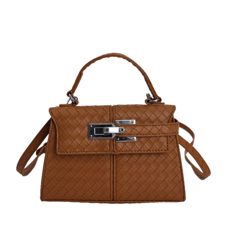 Nuevo bolso de tejido de mujeres de comercio exterior de textura de moda bolso cuadrado de tendencia transfronteriza Kelly bolso de alta calidad bolso de mochila