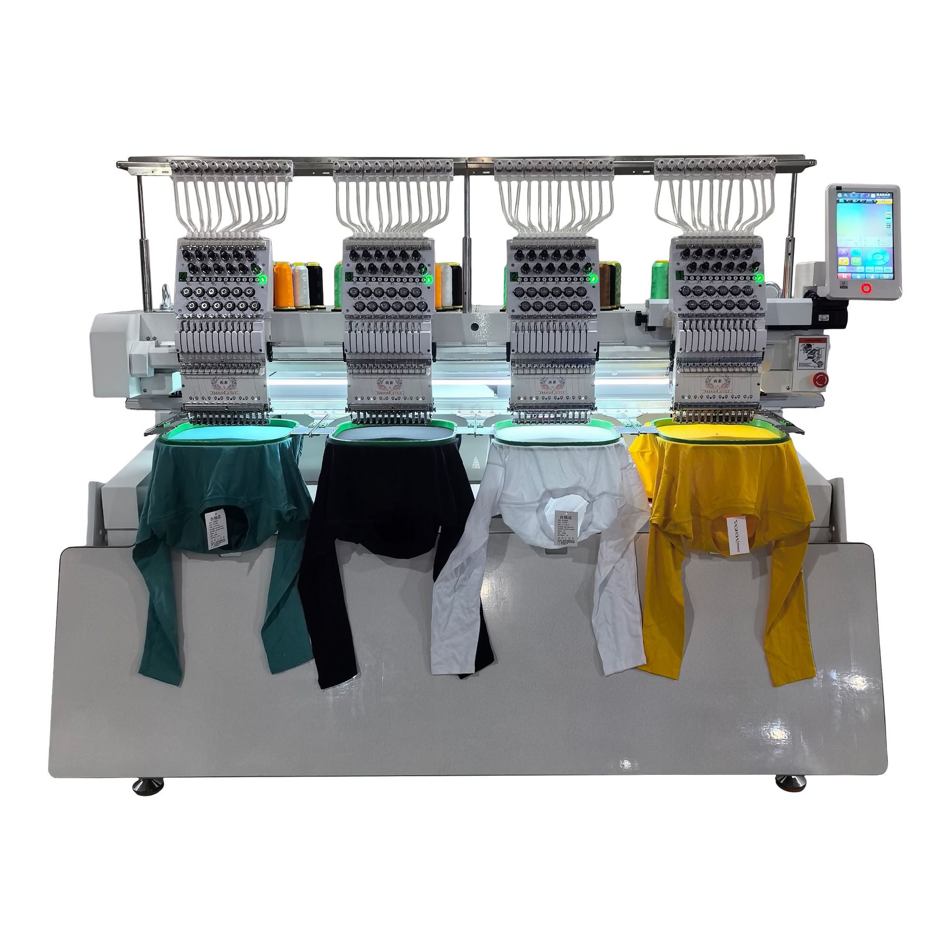 Shang al por mayor máquina de bordado multifuncional computadora de bordado 4 cabezas comerciales proveedores de máquinas de bordado domésticas