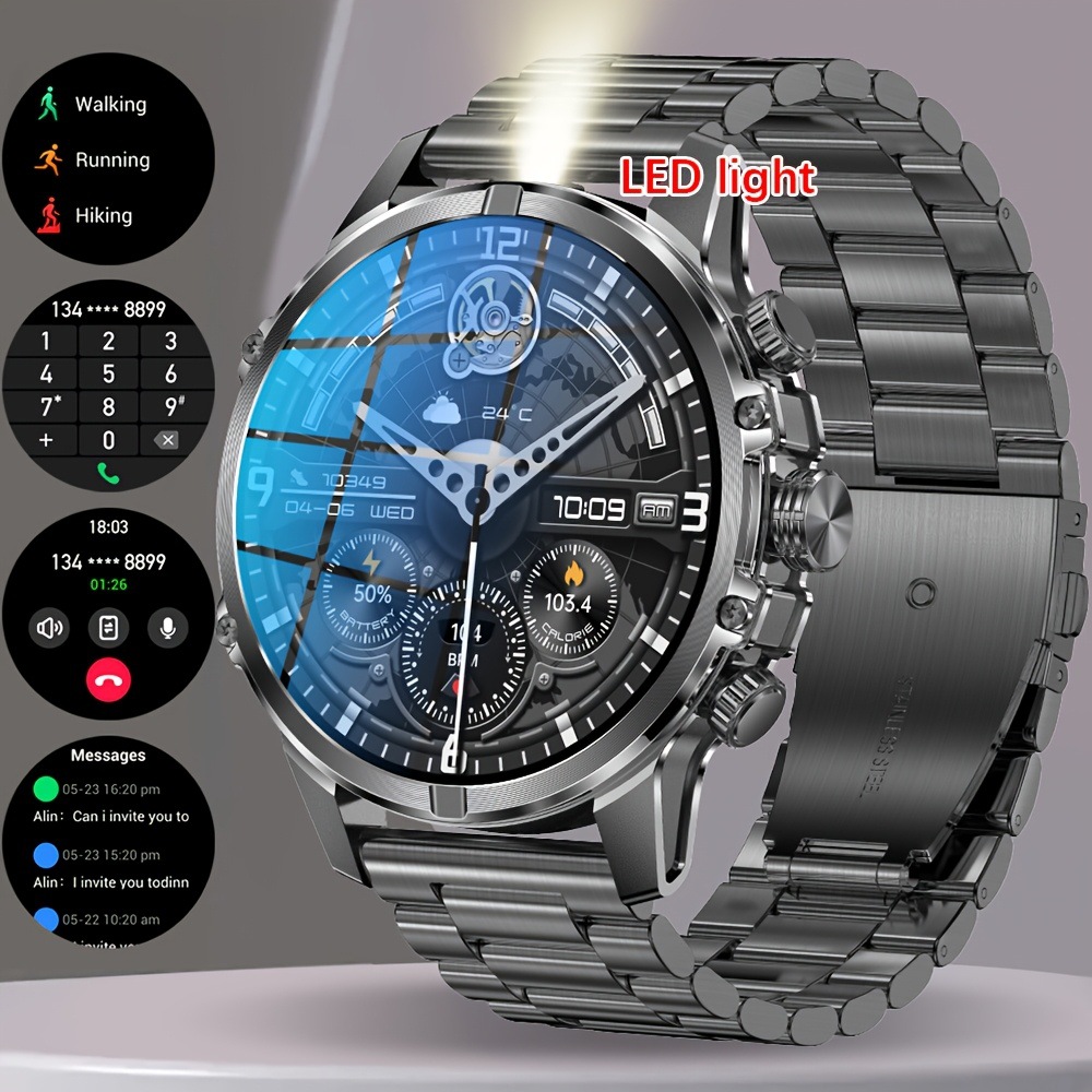CF53 Cross-border Explosions Men's New Business Smart Watch Bluetooth Call Multi-sport Mode Intelligent Voice Assistance