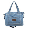 Tide, retro denim capacious one-shoulder bag, backpack, handheld shoulder bag, Korean style