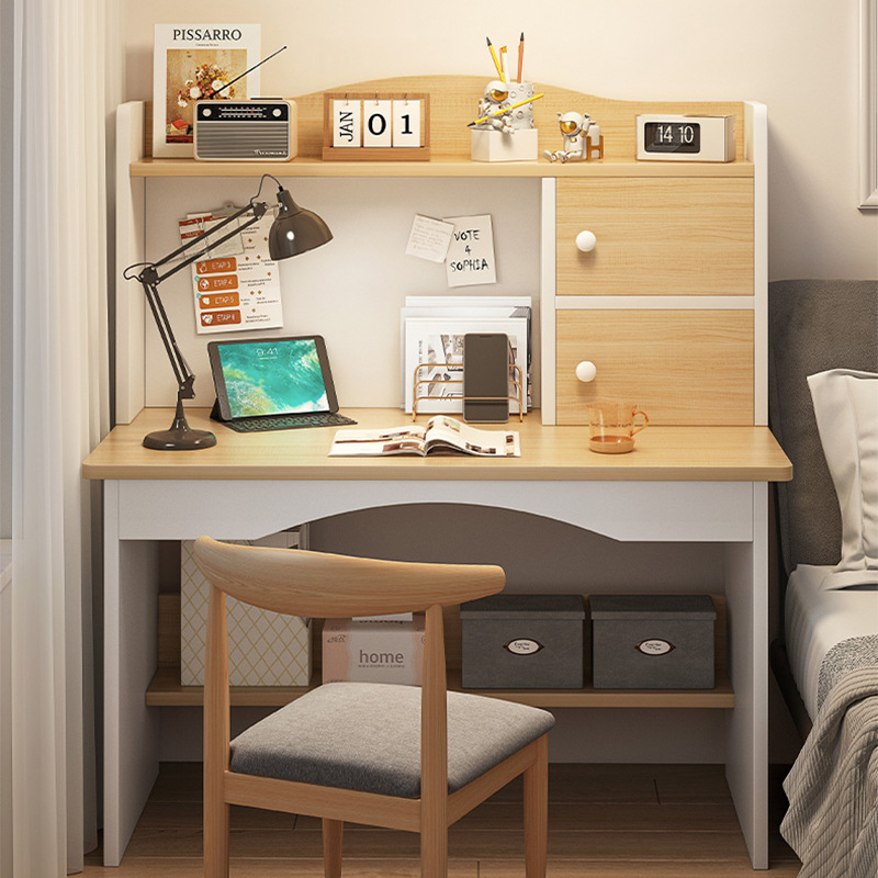 Mingzheng Furniture Factory Computer Desk Simple Writing Desk Learning Upgrade Heightening Home Table Bedroom Simple Modern Desk