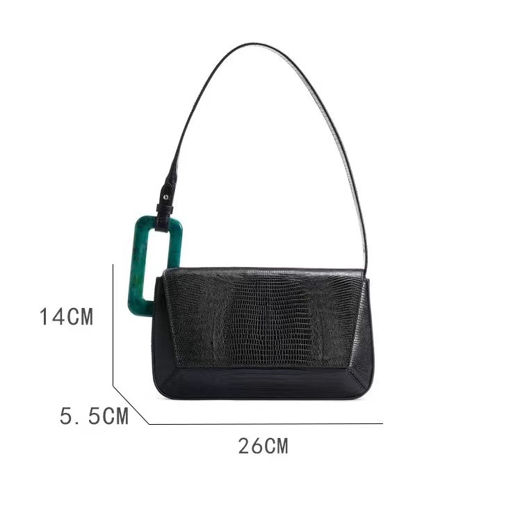 Underarm Bag Bags Type Casual, Daily Occasion Pu Leather Material Women's Medium Pu Leather Color Block Streetwear Square Zipper Underarm Bag