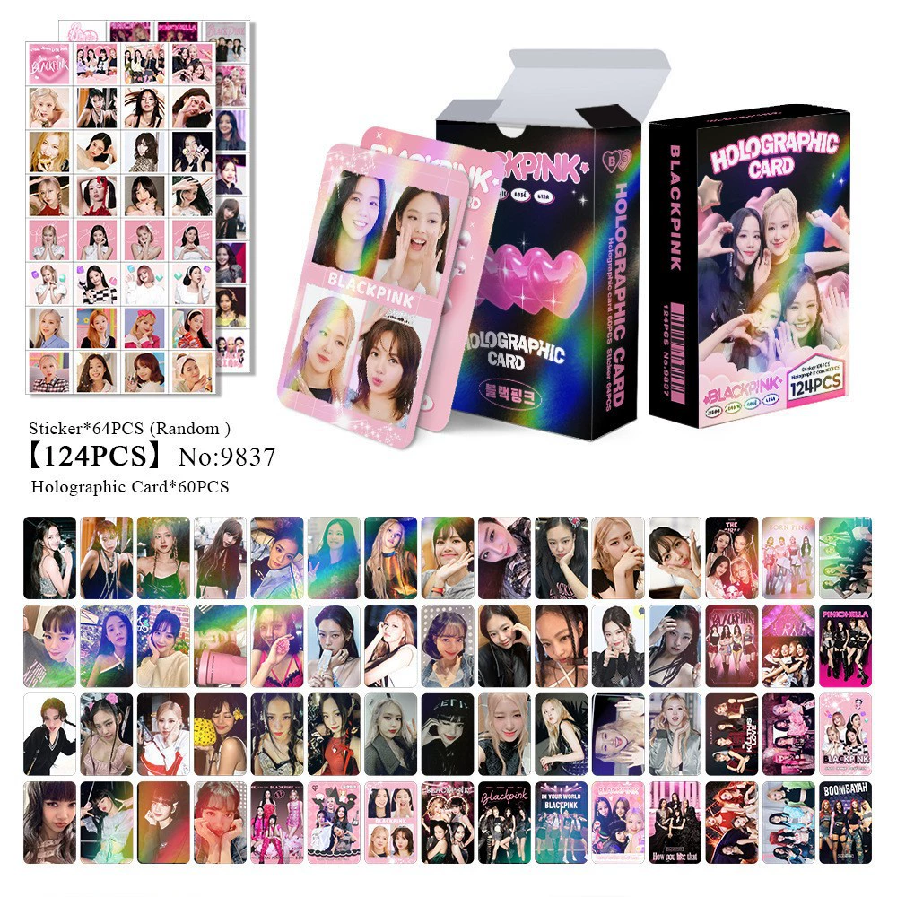 New Model Exclusively for Foreign Trade: 124 Holographic Cards, Total Chain Gidle Str Bptwice Celebrity Merchandise Lomo Small Cards