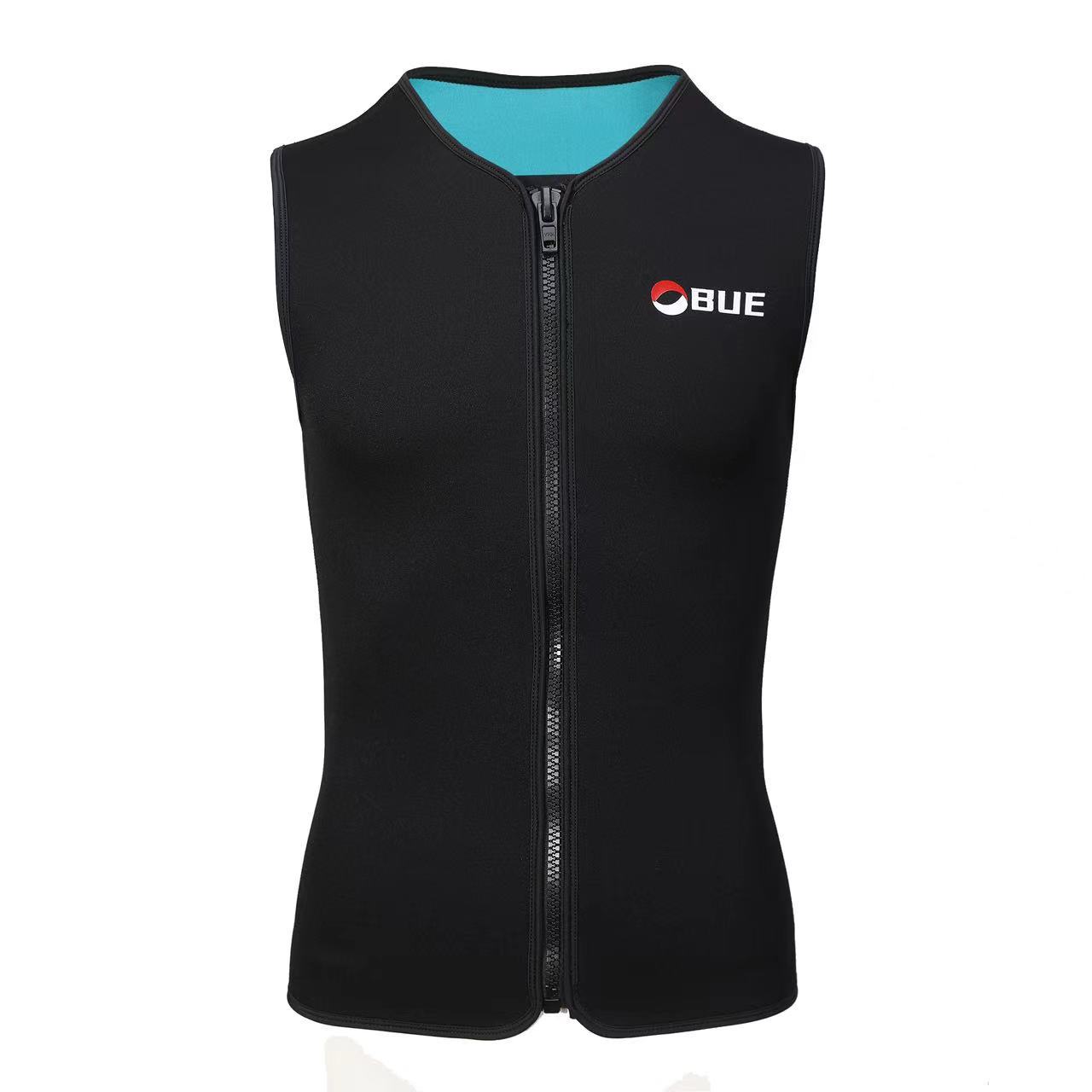 Chaleco de buceo de 3 mm para surf y snorkel, protección solar, cálido, sin mangas, ropa de protección solar de neopreno, impermeable.