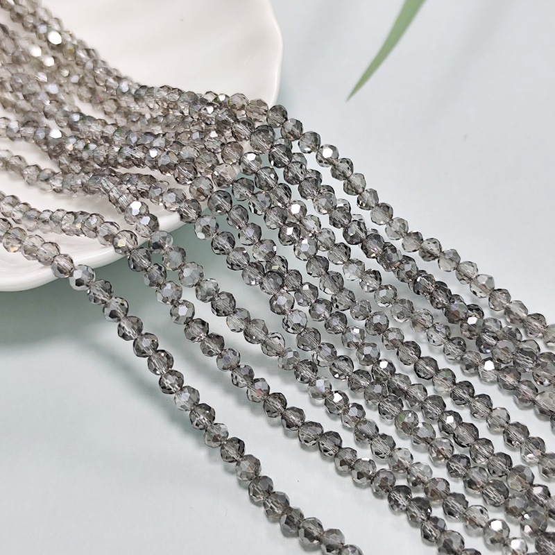 Cuentas planas transfronterizas Cuentas de vidrio Jingjing Cuentas sueltas de bricolaje hechas a mano Accesorios de ropa Cadena de teléfonos móviles Accesorios de joyería al por mayor