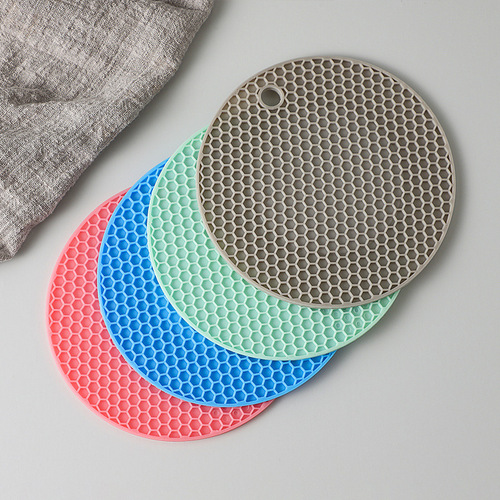 Silicone insulation mat for dining table, hot pot, anti-scalding dish mat, bowl mat, placemat, plate, cup mat, home hanging