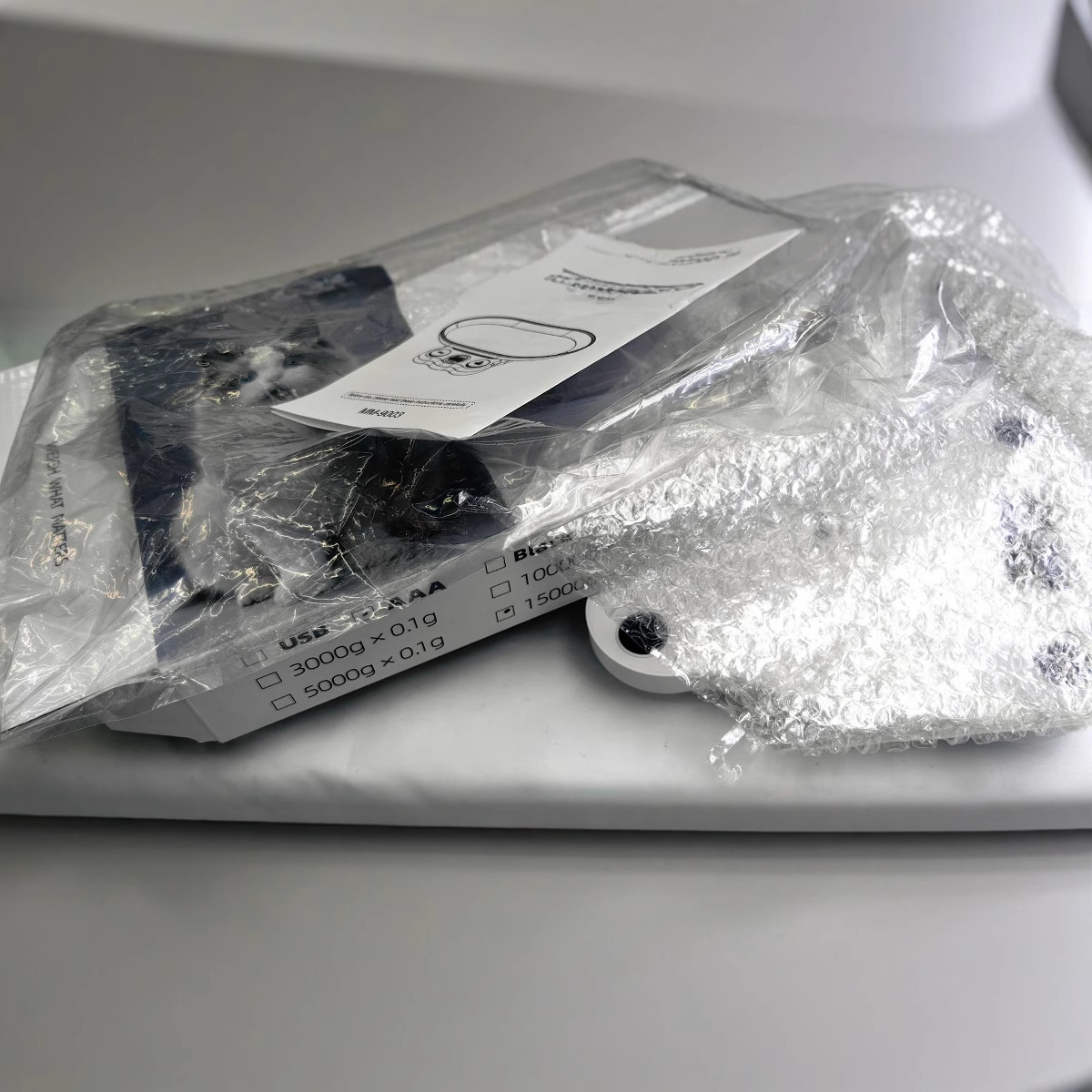 2024 báscula para mascotas báscula electrónica 15kg / 1G báscula de alimentación para perros báscula de exportación