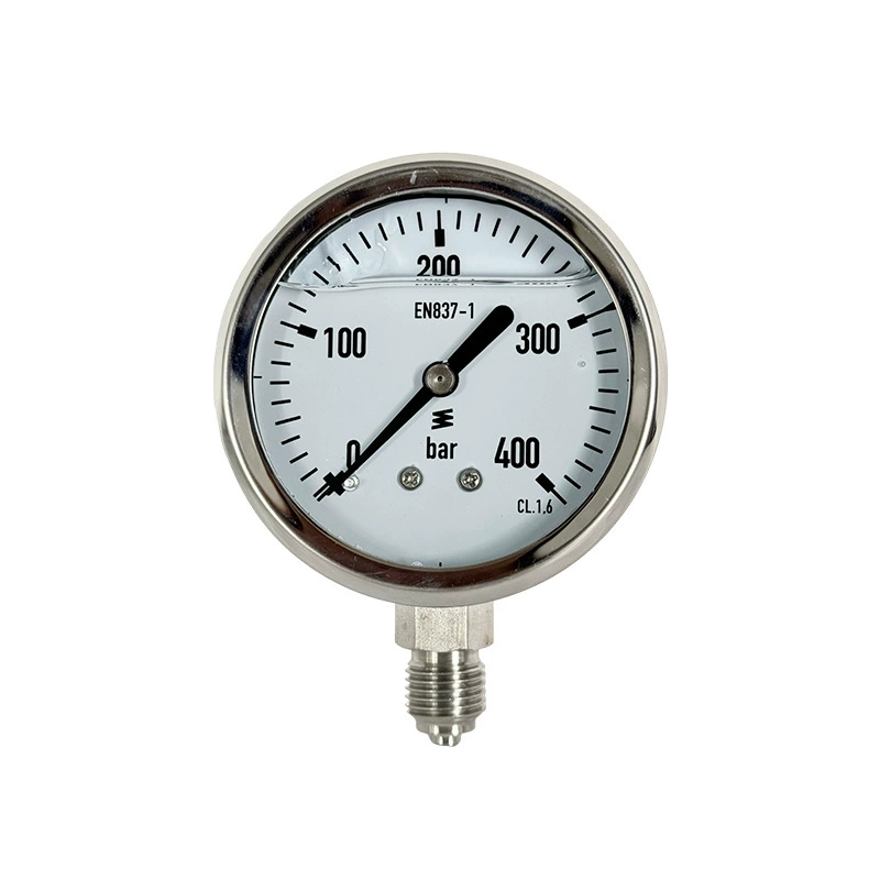 Amazon специализируется на маслянистом манометр из нержавеющей стали 63mm0-400bar гидравлический радиальный манометр давления воды
