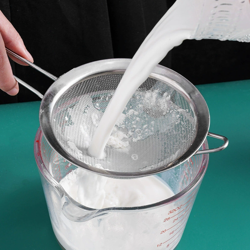 Acrumped house kitchen fence filter noodles large stainless steel dumplings dumplings fruit juice soy milk sieve oil leakage net