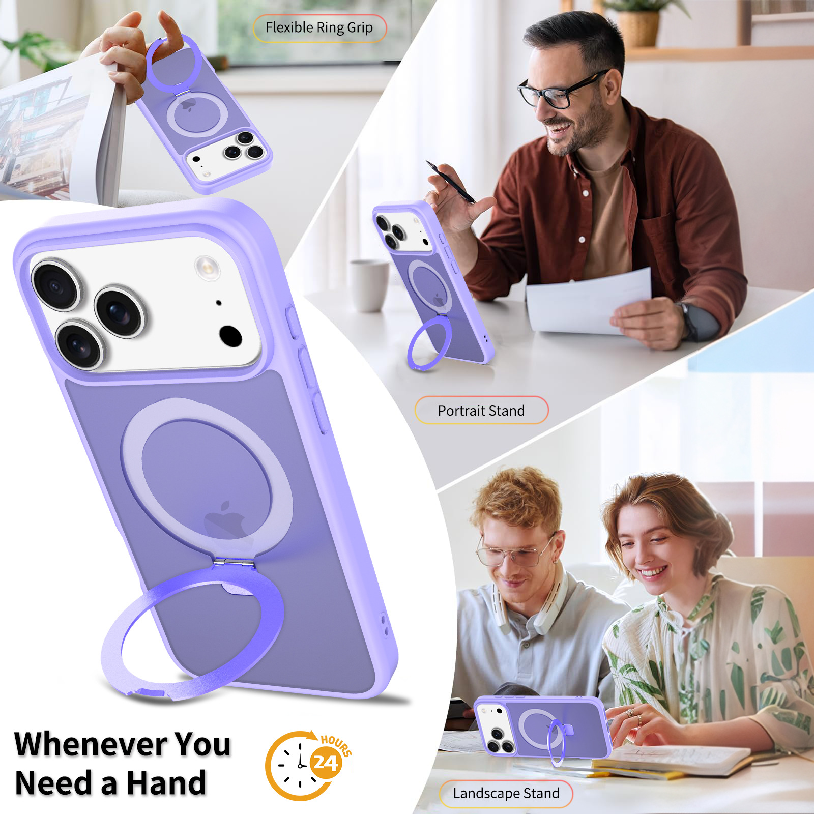 El exfoliante de la piel es adecuado para la carcasa del teléfono móvil Apple 17 Promax nuevo soporte magnético iphone17 anti-caída