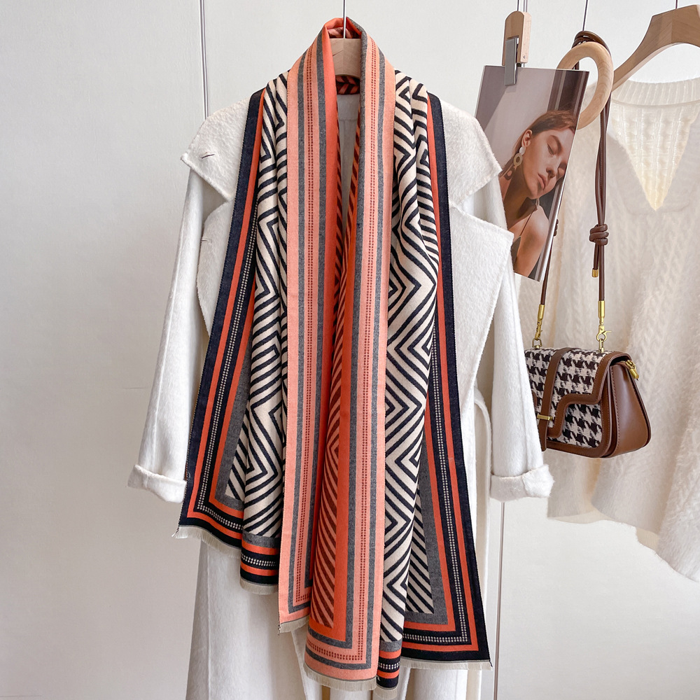 Bufanda mujer imitación cachemira elegante fular invierno_voghion.com