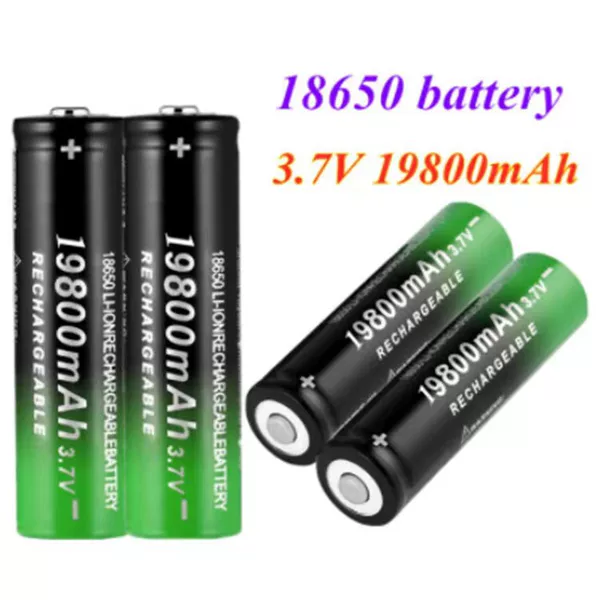 Cross-border e-commerce export packaging 18650 lithium battery 3.7V power type 1980 mAh rechargeable battery