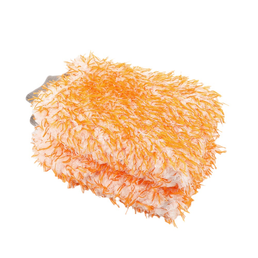 Guantes de lavado de autos de terciopelo de pavo real transfronterizos engrosados, absorbentes de agua, pintura para autos, toallitas para autos de doble cara, ampollas ricas